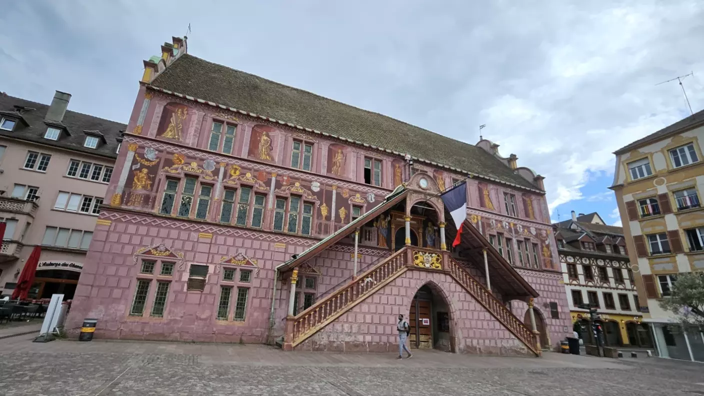 Vue de Mulhouse, dans l’agglomération dont fait partie Kingersheim