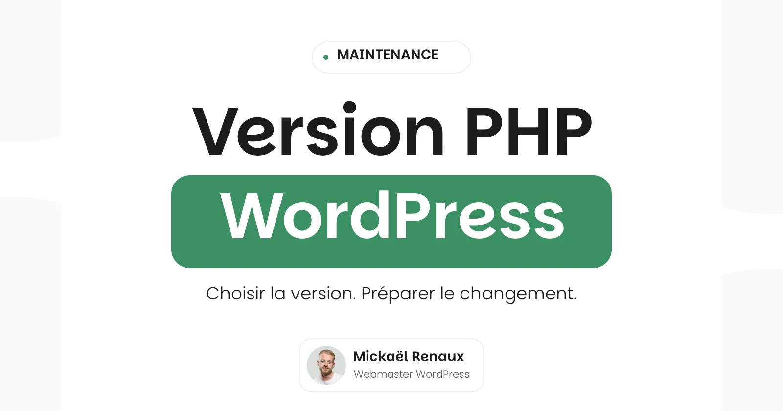 version php wordpress : choisir la version et préparer le changement Version PHP WordPress : choisir une version compatible et préparer le changement.